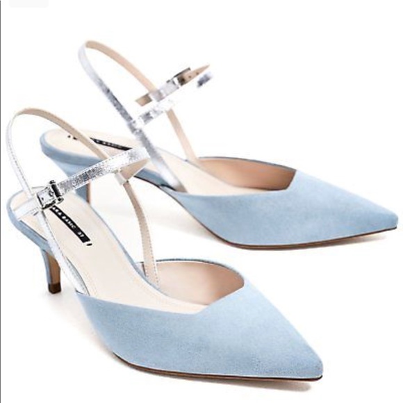 light blue slingback heels